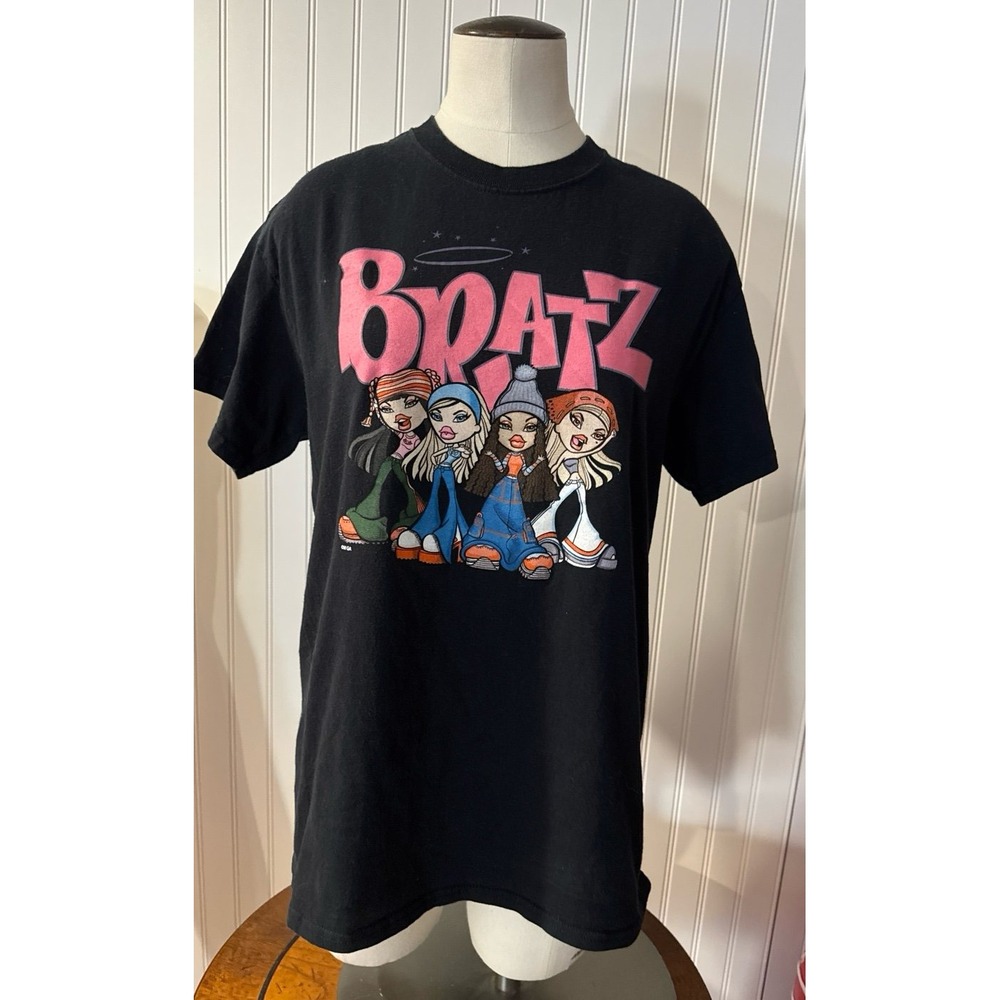 Bratz Dolls Women's Graphic‎ T-Shirt Black Y2K